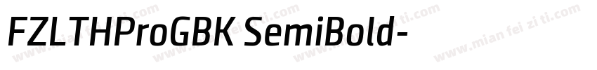 FZLTHProGBK SemiBold字体转换
